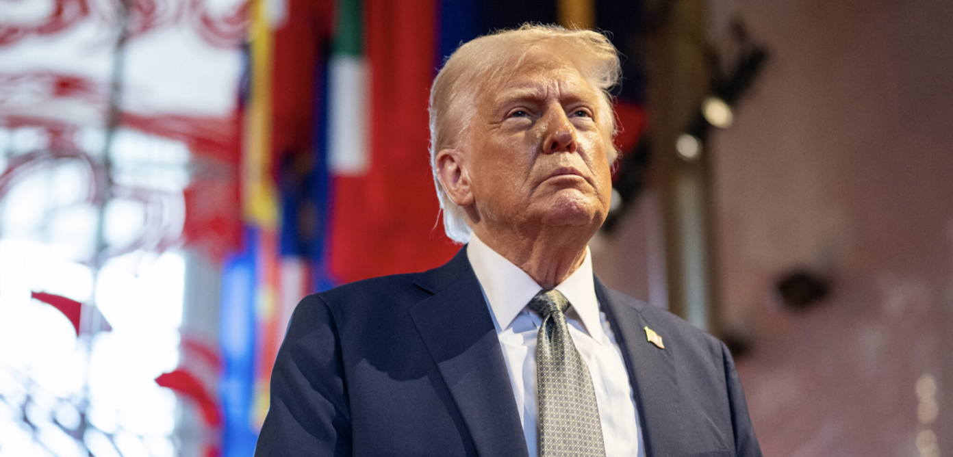 Trump looking serious