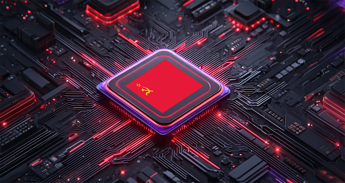Ai computer soviet flag