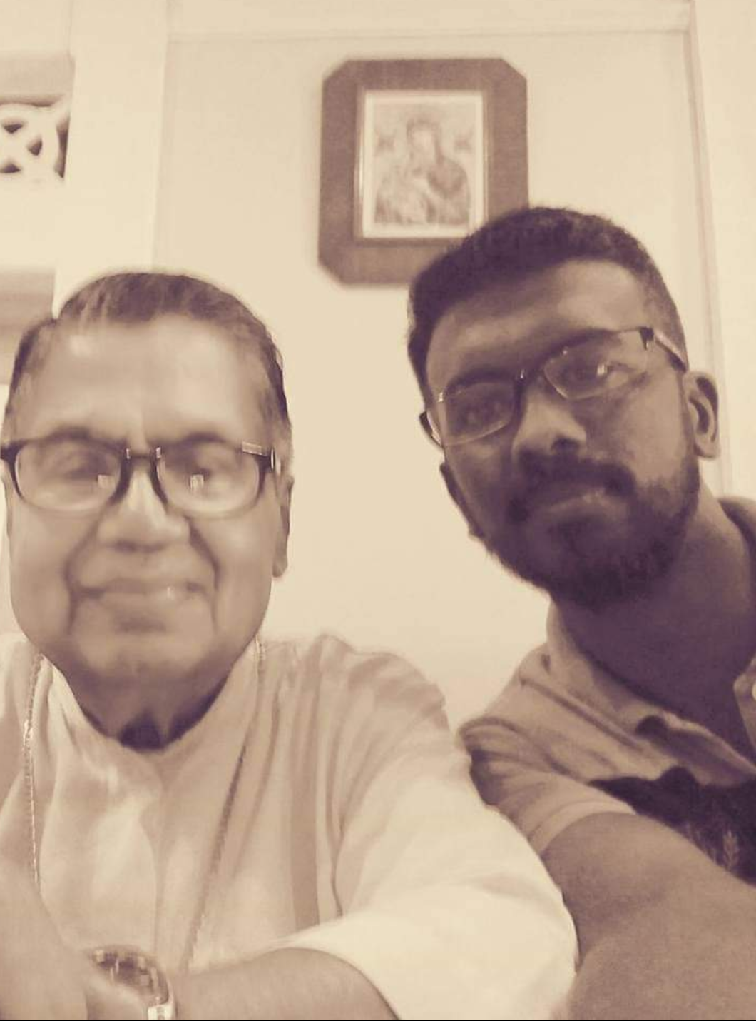 Unplanned visit to His Eminence to inform him about my marriage and got his blessings and he prayed for the marriage too