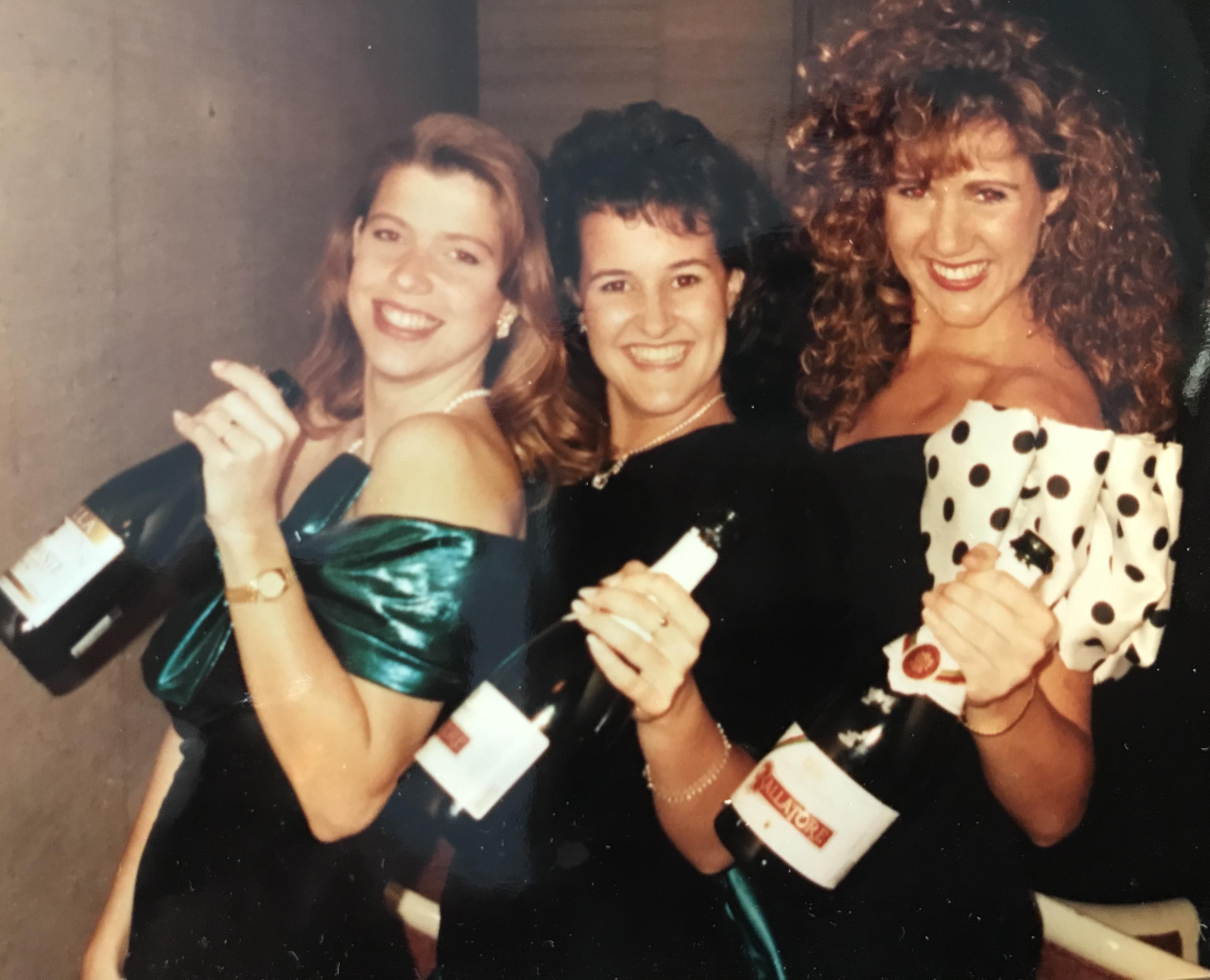 Three Chickas at the KD Masquerade Ball
