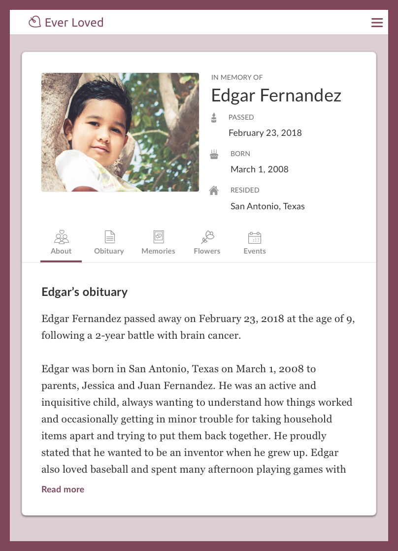 Top Free Obituary Templates  Ever Loved