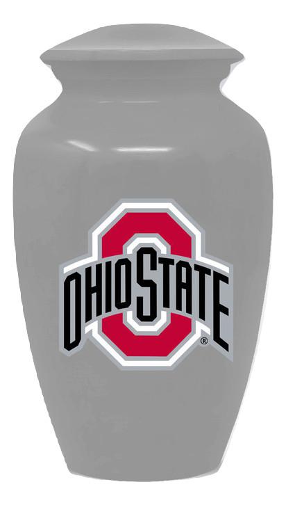 Photo of Ohio State Buckeyes NCAA Licensed College Team Cremation Urn, Silver