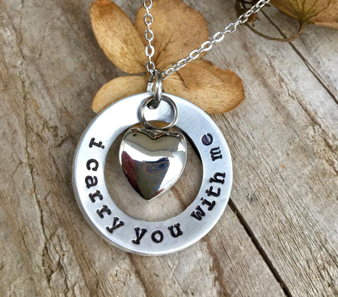 Photo of I Carry You With Me - Memorial Urn Necklace