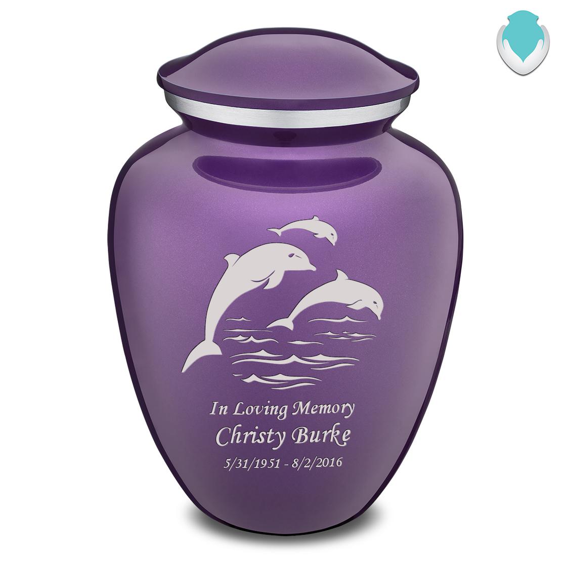 Photo of Adult Embrace Dolphins Cremation Urn
