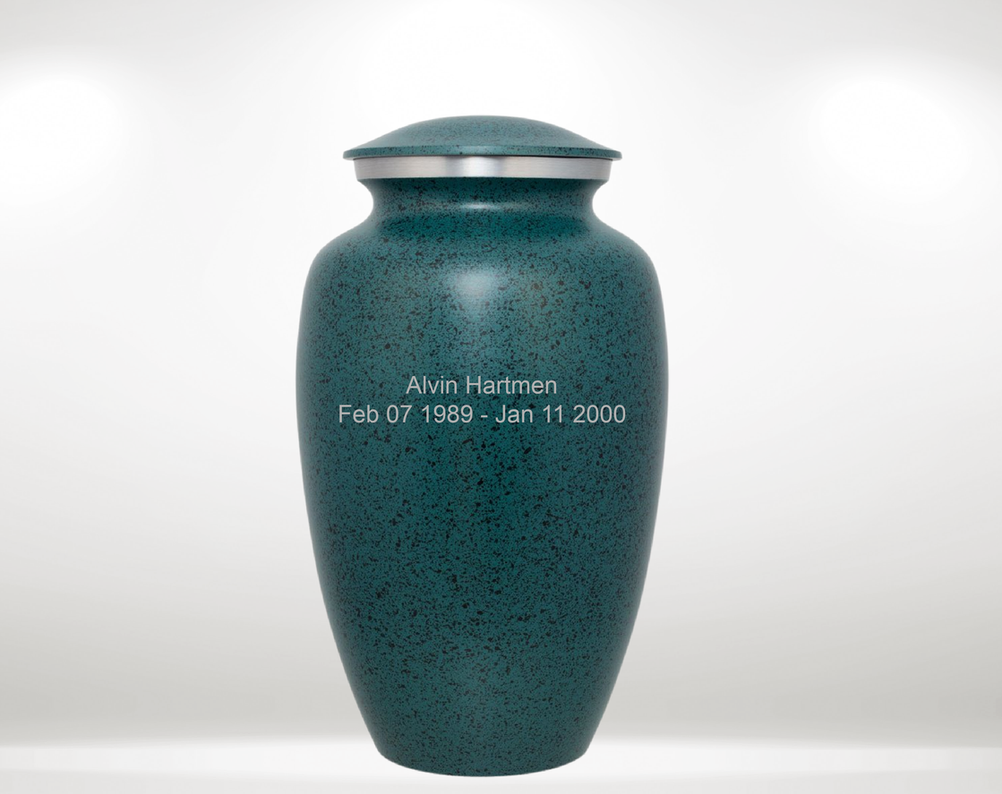 Photo of Classic Two-Tone Green Urn