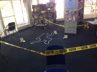 Murder mystery in the library!