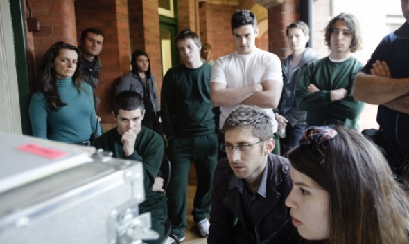 On the set of The Wilding