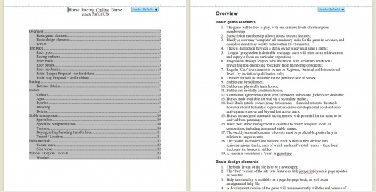 Early TK Documentation - March 2007