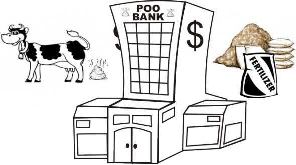 Poo Bank Illustration