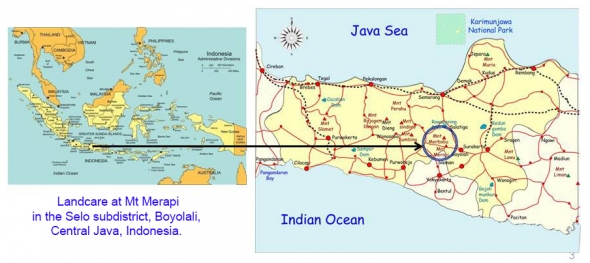 Map of project location in Central Java