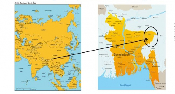 Landcare is in the Sylhet region of Bangladesh