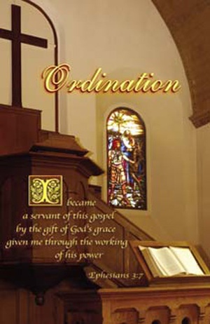 Ordination Bulletin - Letter Size | Church Partner