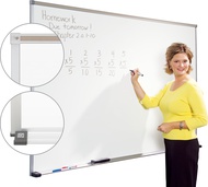 Porcelain Whiteboard 50 Yr Deluxe Alum Frame Magnetic