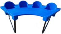 4 Seat Junior Toddler Table - Blue