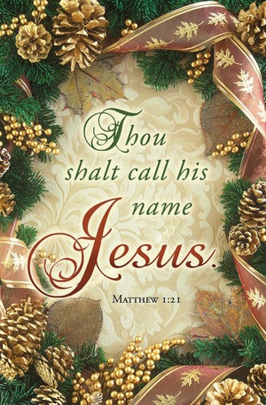 Call His Name Jesus Christmas Letter-Size Bulletin | Church Partner