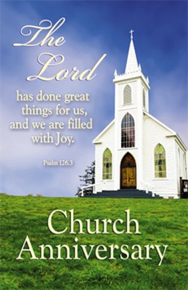 Church Anniversary Bulletin Letter Size Church Partner