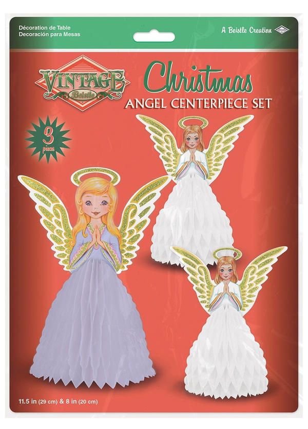 Vintage Christmas Angel Centerpiece Set Church Partner