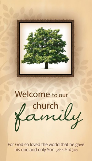 Welcome to Our Church Family Pew Card 50/pk | Church Partner