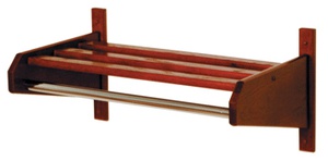 Wooden Mallet 38-Inch Coat and Hat Rack Light Oak