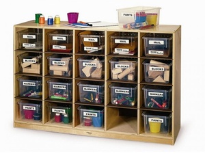 Whitney Brothers Clear Tote Tray Single Storage Cabinet Wb3251 Church Partner