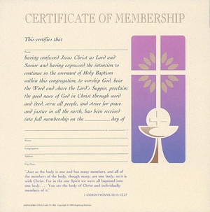Celebration Certificate of Membership | Church Partner