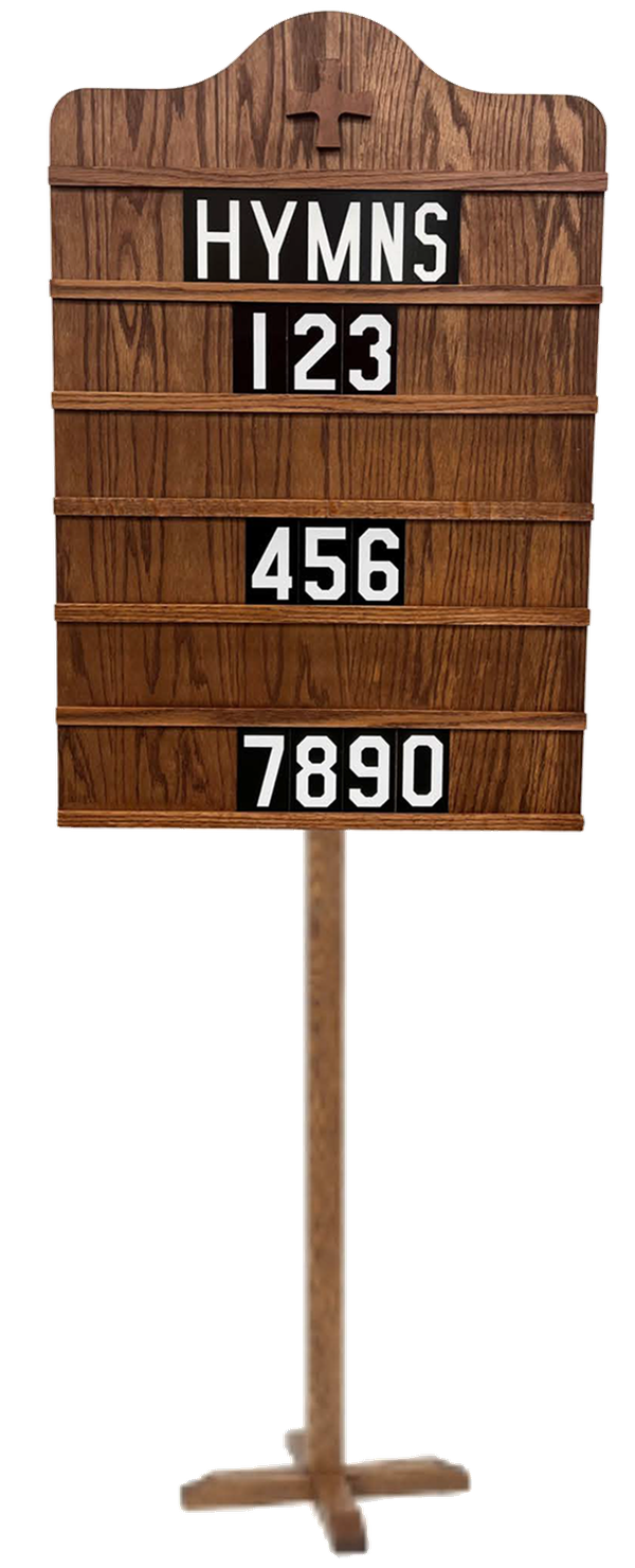 Hymn Board with Floor Stand Church Partner