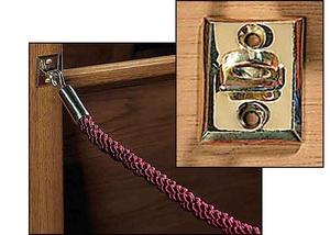 Pew Reservation Ropes Pack of 2 Weighted with Tassels 8 Foot Cambridge Gold