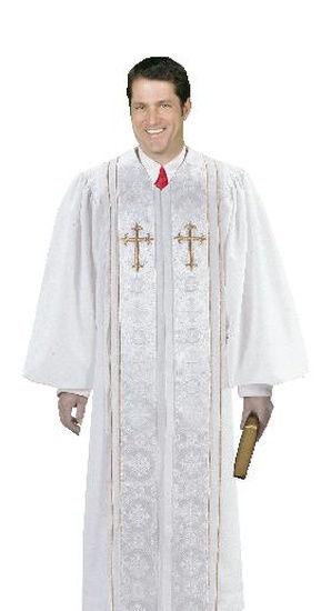 Latin Cassock with Cape & Over-Sleeves in Textured Polyester