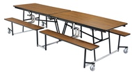 Mobile Cafeteria Tables with Bench Seats