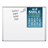 Tuf-Rite® Whiteboard 5 Year ABC Aluminum Frame + Tackless Paper Holder