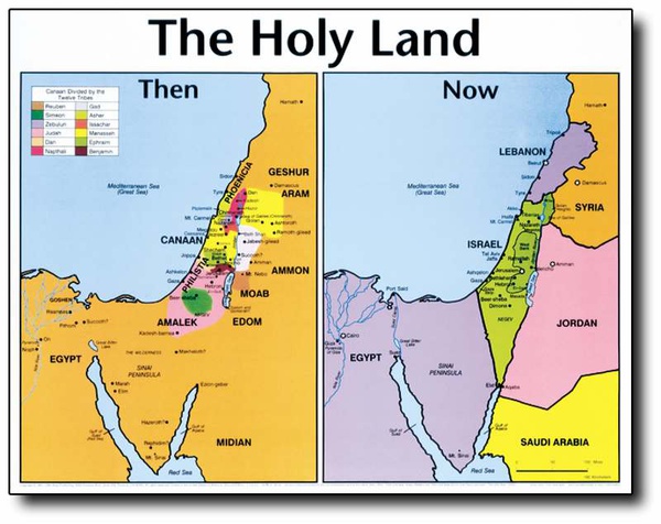 Holy Land Laminated Map Church Partner   B462b1520cc60556b78fa542fd8a4fc6 