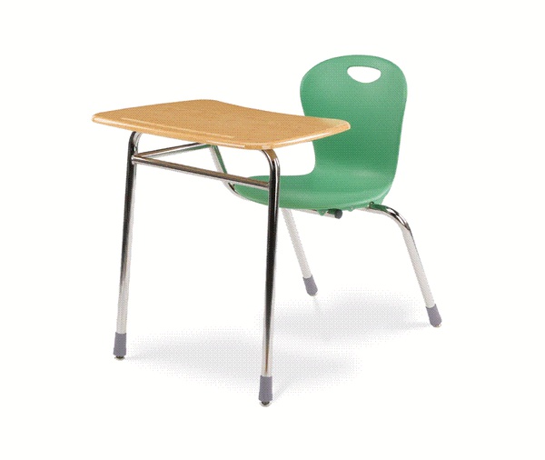 Zuma Classroom Student Chair Desk ZOCNBRM Virco Church Partner