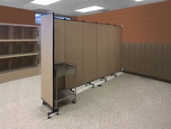 Screenflex Wall Mounted Room Dividers with Fabric Surface