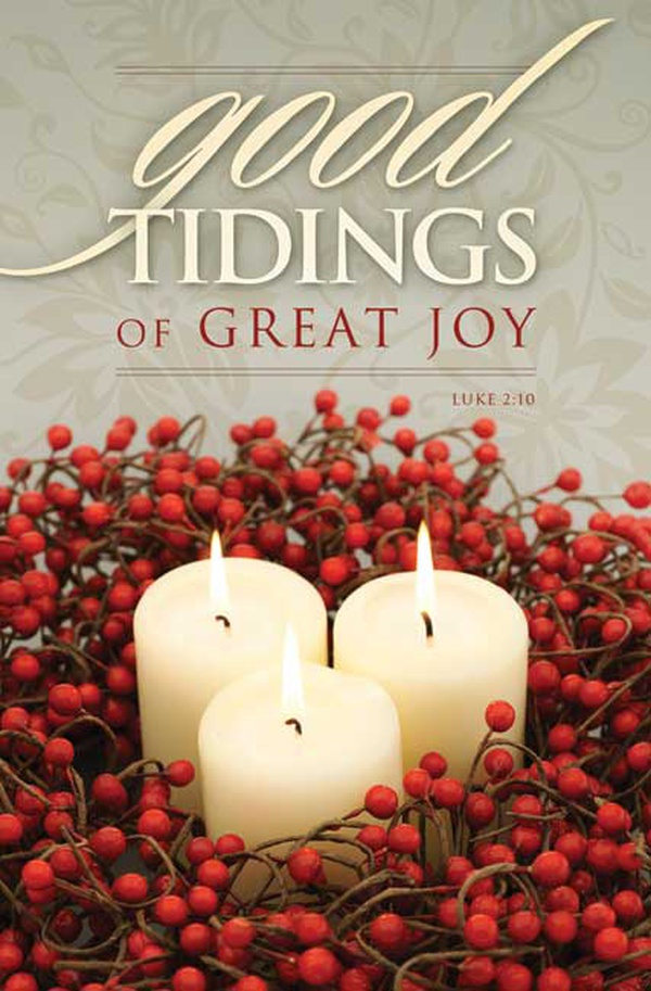 Good Tidings Of Great Joy Christmas Bulletin Letter Size Church Partner