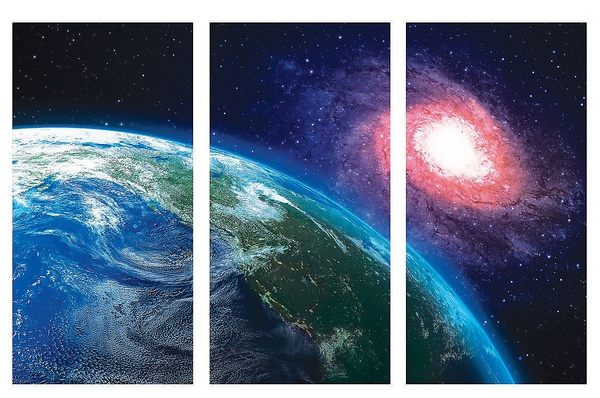 Outer Space Earth Backdrop | Church Partner