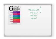 Dura-Rite® Whiteboard 20 Yr Ultra Brite Tackless Paper Holder