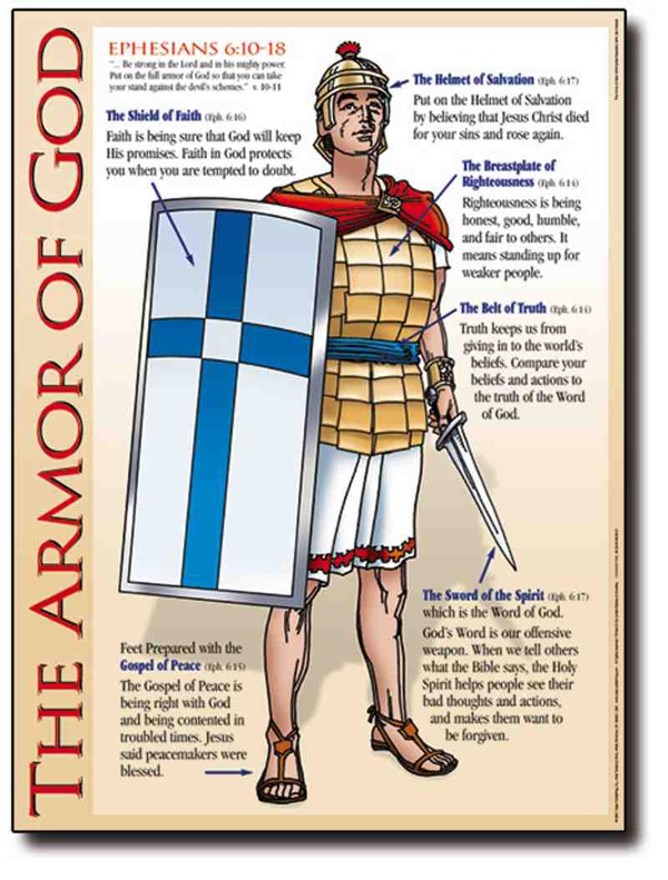 The Armor of God Laminated Wall Chart | Church Partner