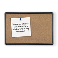 Black Splash Cork Tackboard with Presidential Frame Black