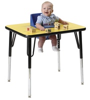 Table with baby shop seats built in