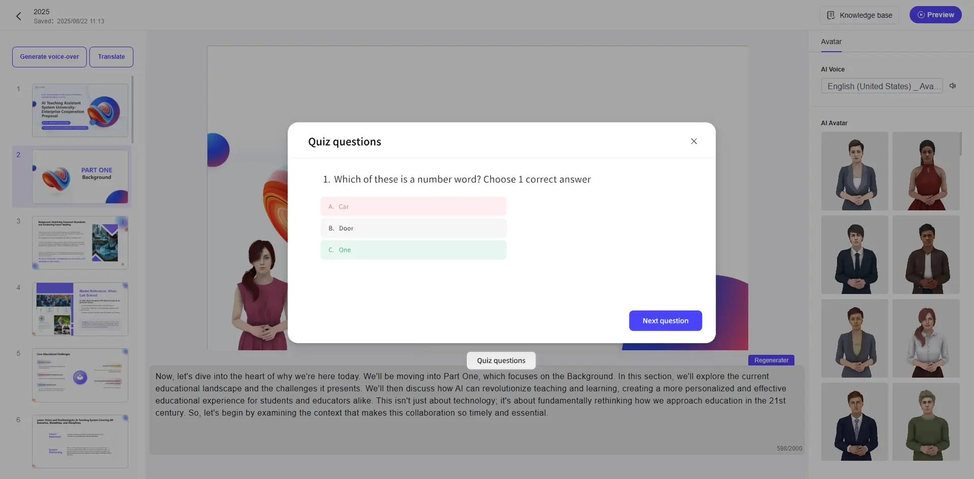 Interactive Q&A