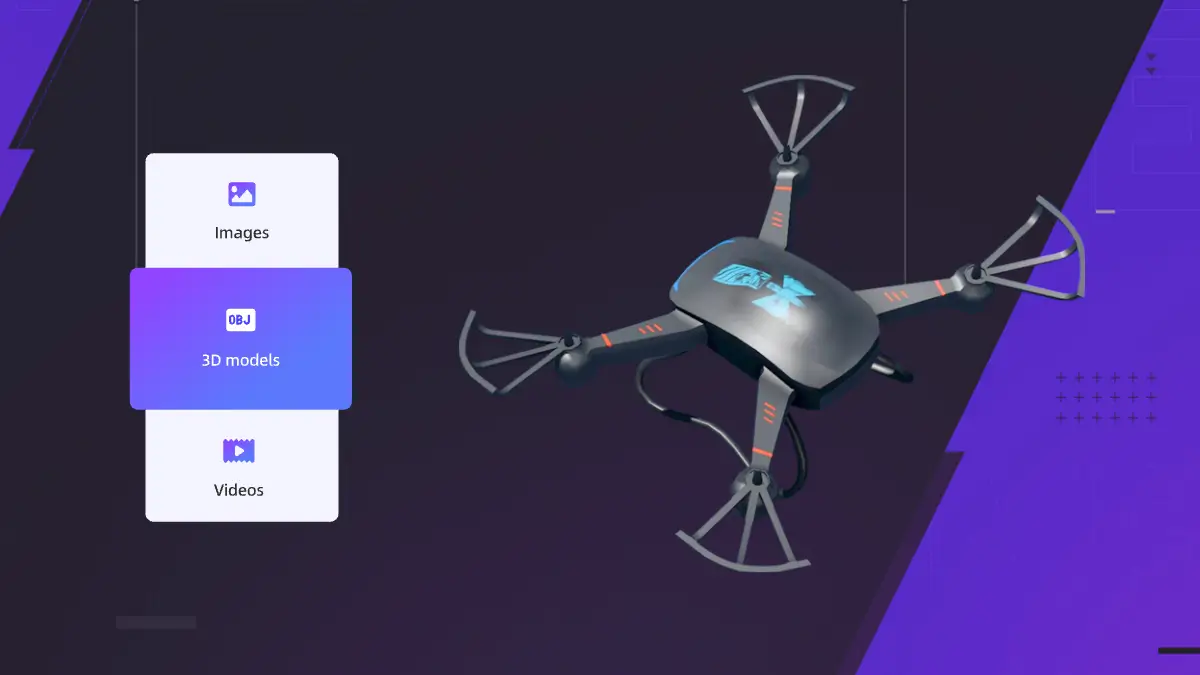 MyPresenter AI Media Library interface for timing media to presentation words