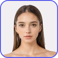 Front-facing 2D avatar example 1 for digital cloning