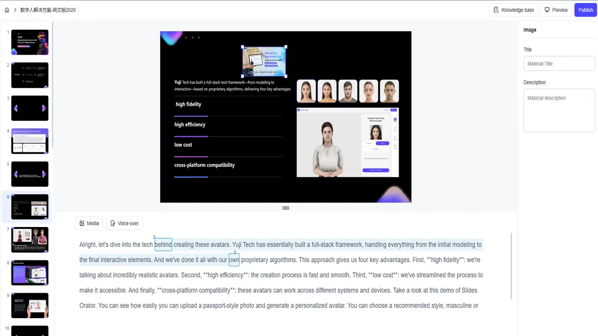 Interactive Slide Show with Media Library integration