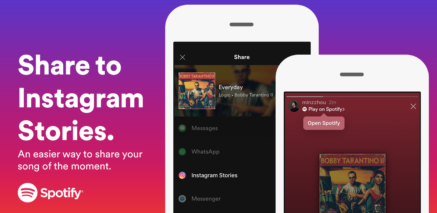 Share The Song or Podcast You're Listening To on Instagram — Spotify