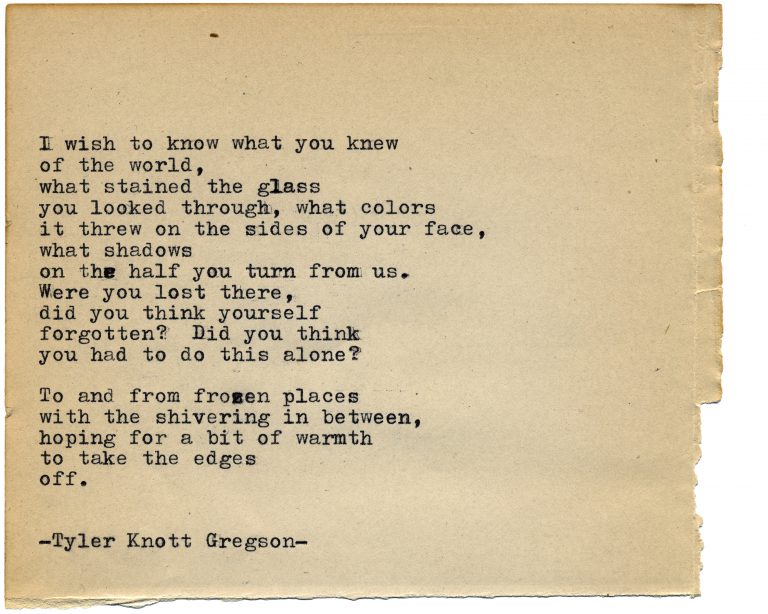 Poet Tyler Knott Gregson Explores His Creative Process – from Haiku to ...