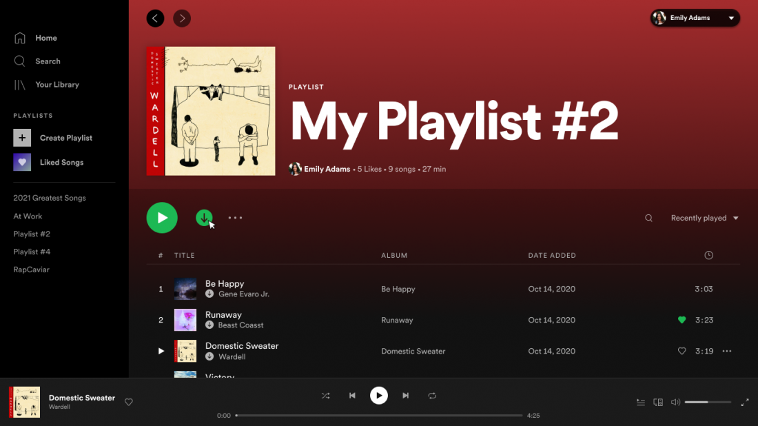 spotify online web player