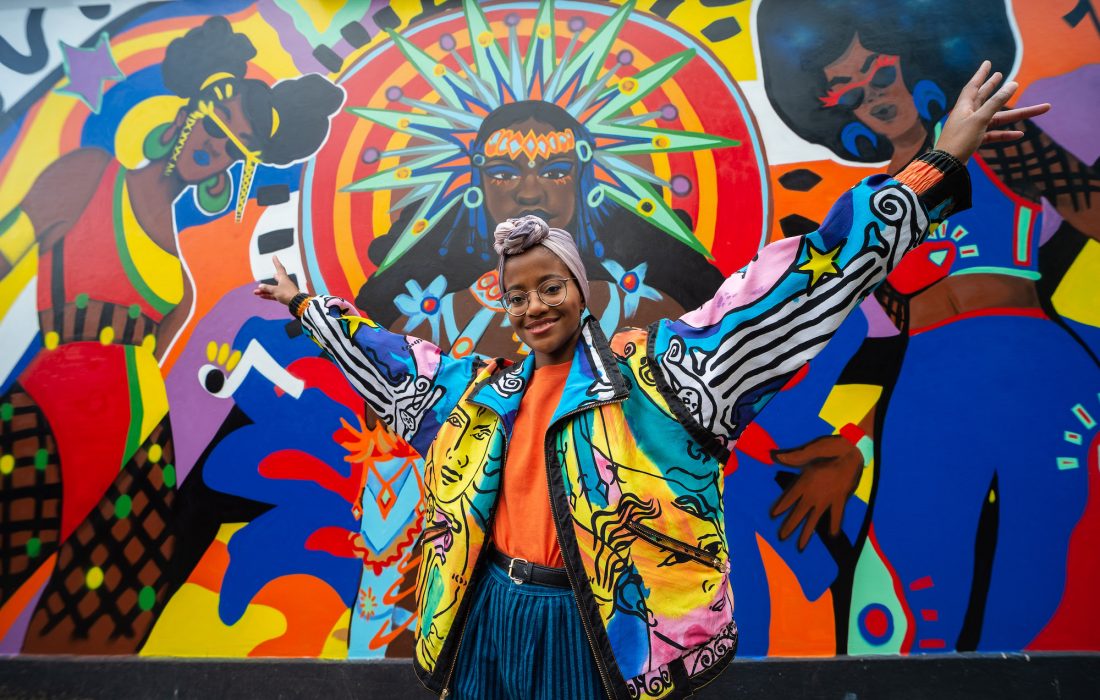 Spotify celebrates Notting Hill Carnival with a colourful mural by artist Bokiba