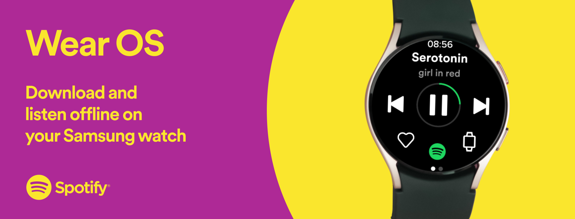 Enjoy All Your Music Podcasts Offline on Smartwatches Running Wear OS — Spotify