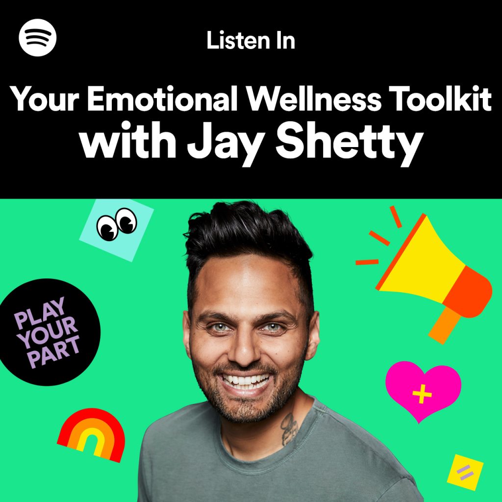 Your Emotional Wellness Toolkit with Jay Shetty podcast playlist cover