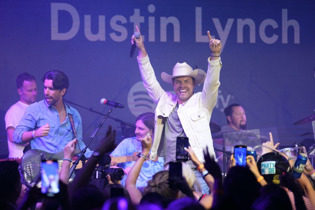 Dustin Lynch performs at Spotify House during CMA Fest at Ole Red